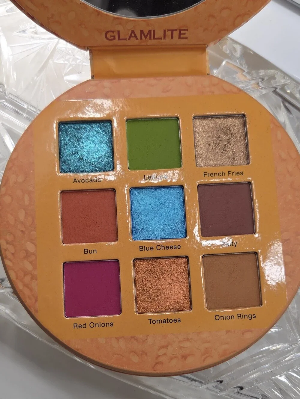 GLAMLITE BURGER SLIDER EYESHADOW PALETTE ORIGINAL FOODIE COLLECTION